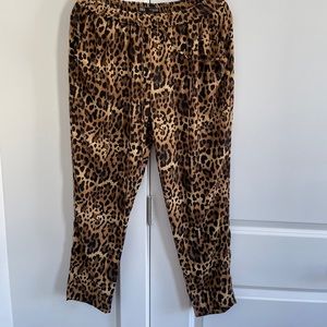 Zara Leopard/Cheetah Print Joggers